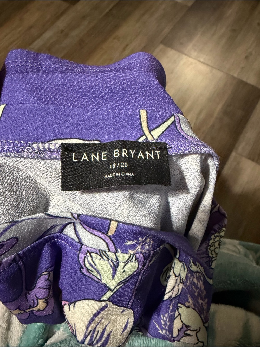 Lane Bryant Purple Floral Swing Tank - Picture 4 of 5